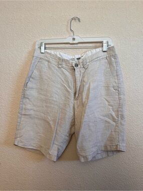 Old Navy Men's Light Beige Linen Shorts